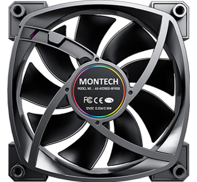 MONTECH Кулер до корпусу MONTECH AX120 PWM BLACK