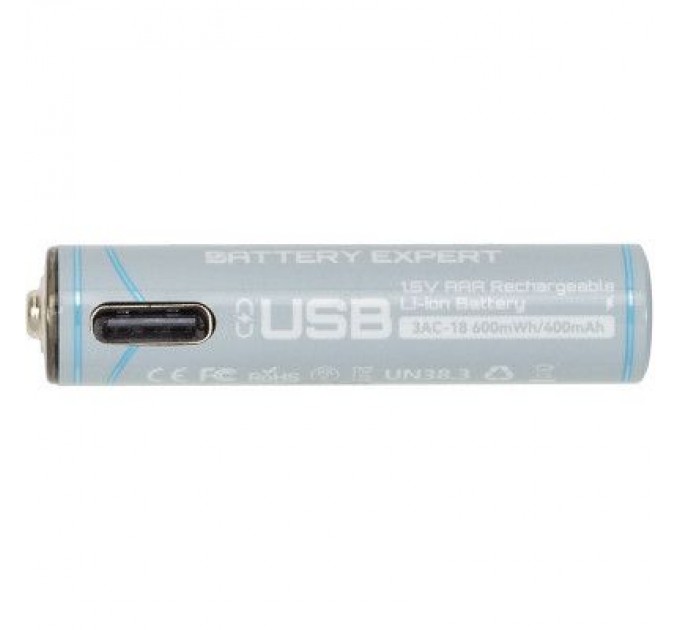 Beston Акумулятор Beston AAA USB Type-C 400mah 1.5V Li-ion * 4 (3AC-18/AA620272)
