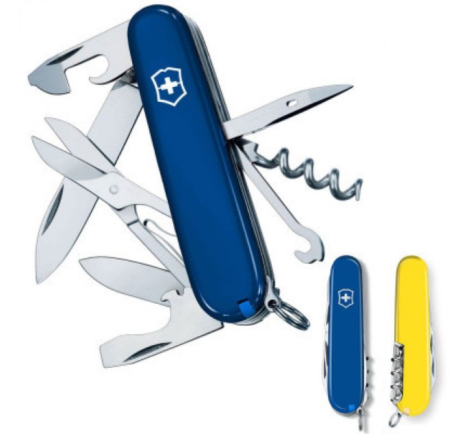 Victorinox Ніж Victorinox Climber Ukraine Синьо-жовтий (1.3703.2.8)