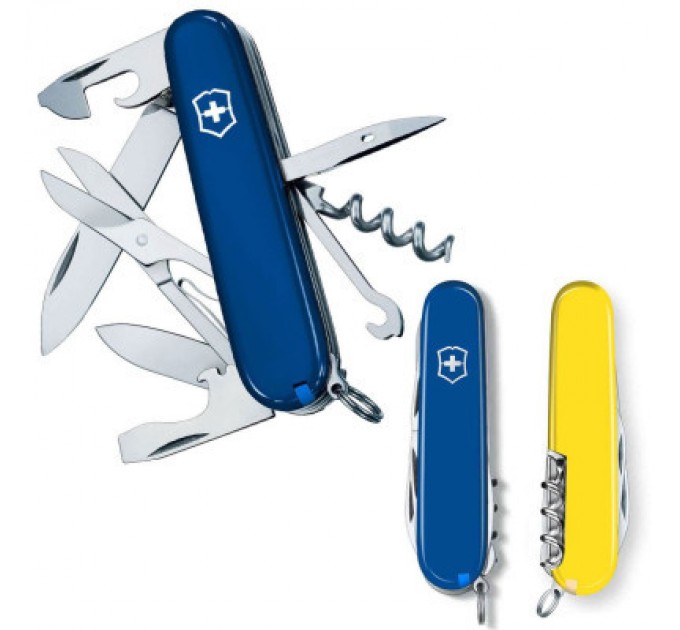 Victorinox Ніж Victorinox Climber Ukraine Синьо-жовтий (1.3703.2.8)