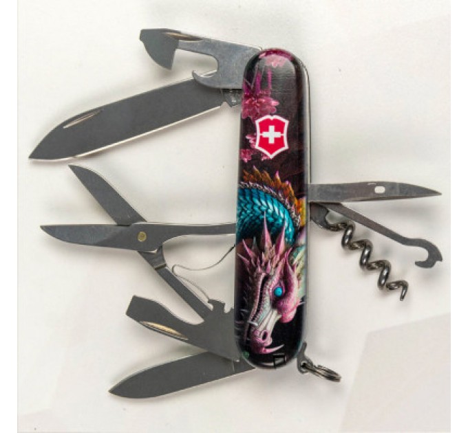 Victorinox Ніж Victorinox Climber Zodiac Лазурний дракон (1.3703.3_Z3290p)