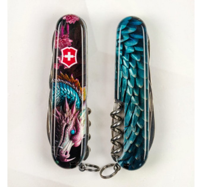 Victorinox Ніж Victorinox Climber Zodiac Лазурний дракон (1.3703.3_Z3290p)