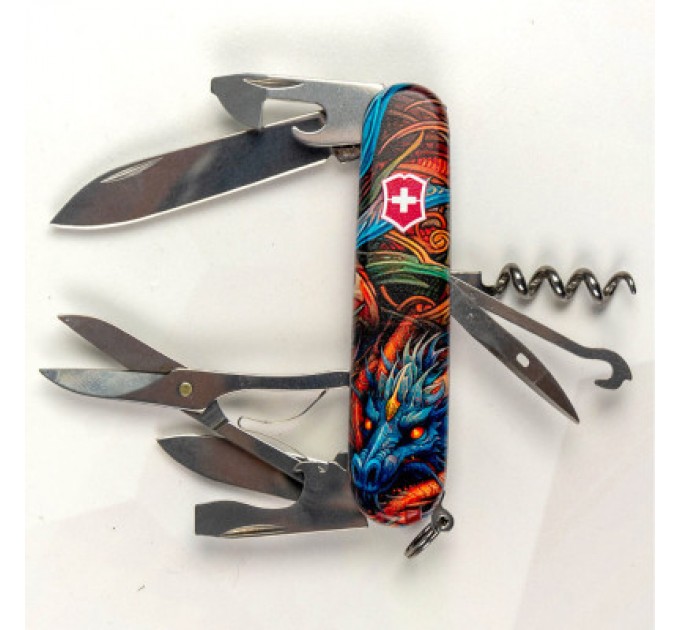 Victorinox Ніж Victorinox Climber Zodiac Сапфіровий дракон (1.3703_Z3260p)
