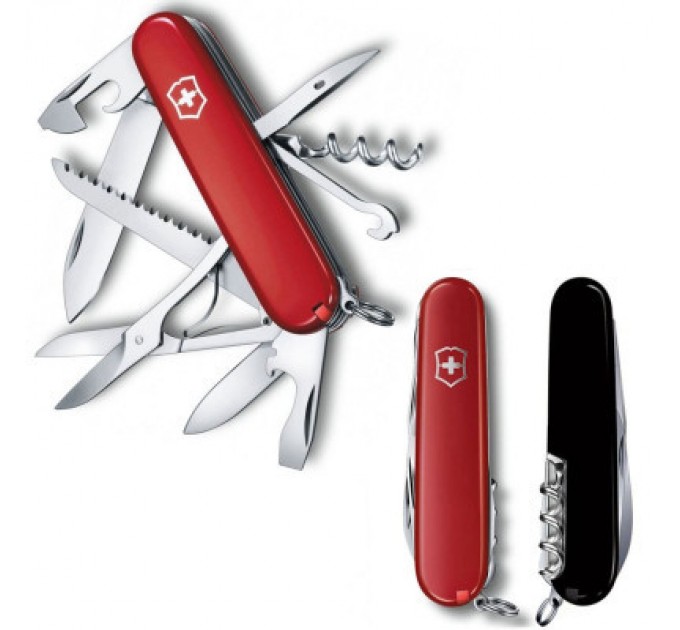 Victorinox Ніж Victorinox Huntsman Ukraine 91 мм Червоно-чорний (1.3713.1.3)