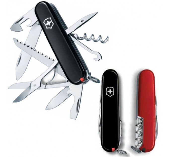 Victorinox Ніж Victorinox Huntsman Ukraine 91 мм Чорно-червоний (1.3713.3.1)