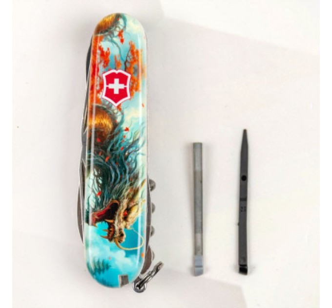 Victorinox Ніж Victorinox Huntsman Zodiac 91 мм Бойовий дракон (1.3713.7_Z3230p)