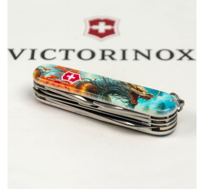 Victorinox Ніж Victorinox Huntsman Zodiac 91 мм Бойовий дракон (1.3713.7_Z3230p)