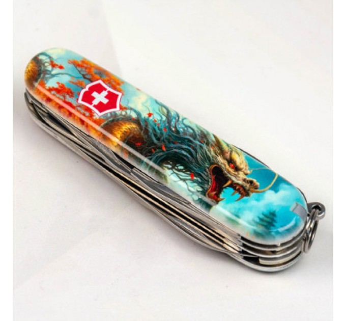 Victorinox Ніж Victorinox Huntsman Zodiac 91 мм Бойовий дракон (1.3713.7_Z3230p)