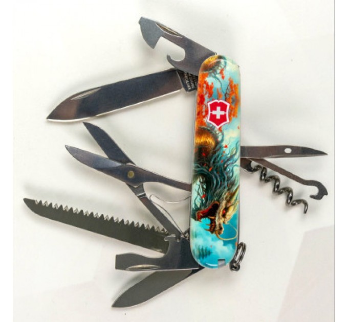 Victorinox Ніж Victorinox Huntsman Zodiac 91 мм Бойовий дракон (1.3713.7_Z3230p)