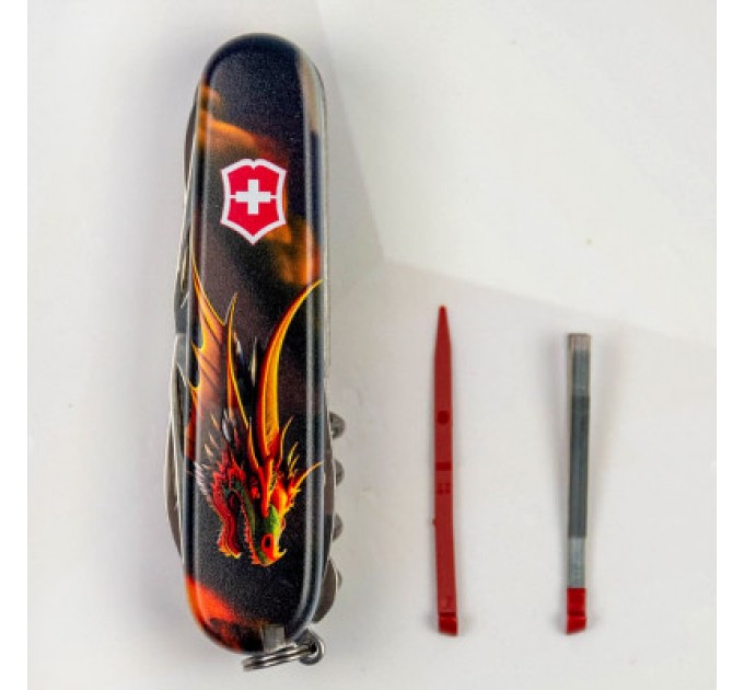 Victorinox Ніж Victorinox Huntsman Zodiac 91 мм Фантастичний дракон (1.3713.3_Z3210p)