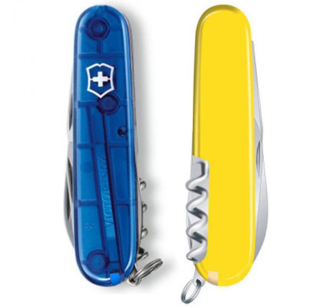 Victorinox Ніж Victorinox Spartan Ukraine 91 мм Синьо-прозорий/Жовтий (1.3603.T2.8)