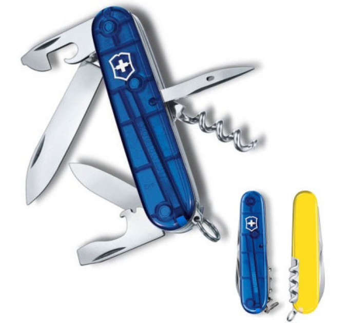 Victorinox Ніж Victorinox Spartan Ukraine 91 мм Синьо-прозорий/Жовтий (1.3603.T2.8)