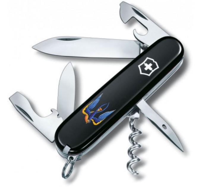 Victorinox Ніж Victorinox Spartan Ukraine 91 мм Чорний Тризуб-Ластівка (1.3603.3_T1230u)