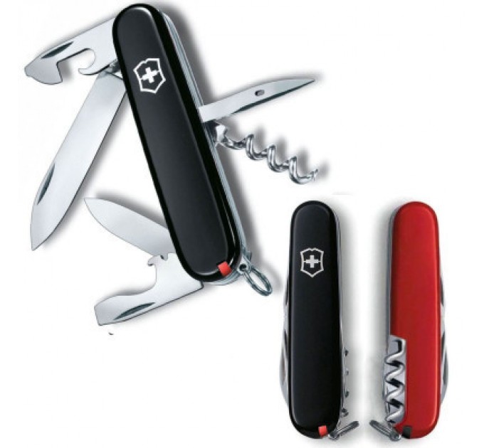 Victorinox Ніж Victorinox Spartan Ukraine 91 мм Чорно-червоний (1.3603.3.1)