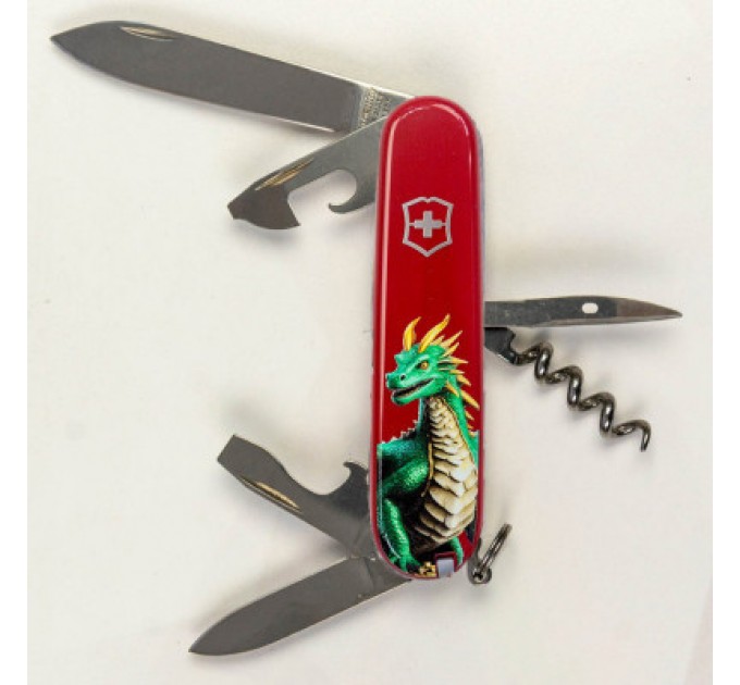 Victorinox Ніж Victorinox Spartan Zodiac 91 мм Зелений дракон (1.3603_Z3340u)