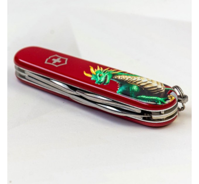 Victorinox Ніж Victorinox Spartan Zodiac 91 мм Зелений дракон (1.3603_Z3340u)