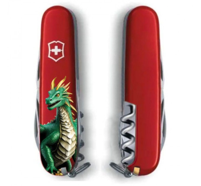 Victorinox Ніж Victorinox Spartan Zodiac 91 мм Зелений дракон (1.3603_Z3340u)