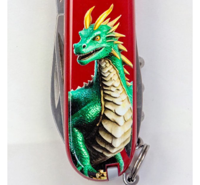 Victorinox Ніж Victorinox Spartan Zodiac 91 мм Зелений дракон (1.3603_Z3340u)