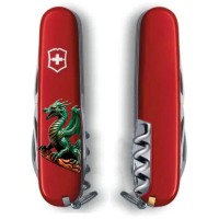 Ніж Victorinox Spartan Zodiac 91 мм Зелений дракон на дереві (1.3603_Z3350u)