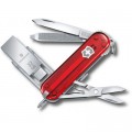 Victorinox Ніж Victorinox VictorinoxWor 58 мм Прозорий червоний USB 3.0/3.1 32 Gb (4.6235.TG32B1)