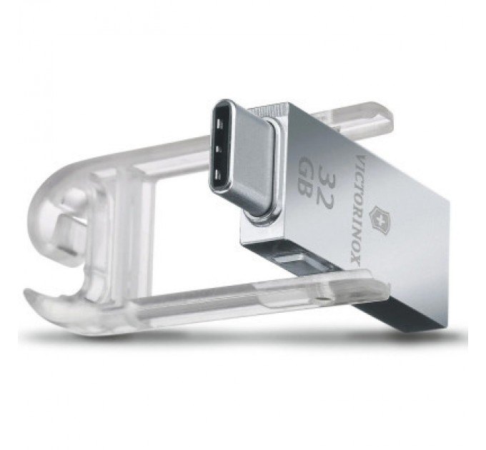 Victorinox Ніж Victorinox VictorinoxWor 58 мм Прозорий червоний USB 3.0/3.1 32 Gb (4.6235.TG32B1)