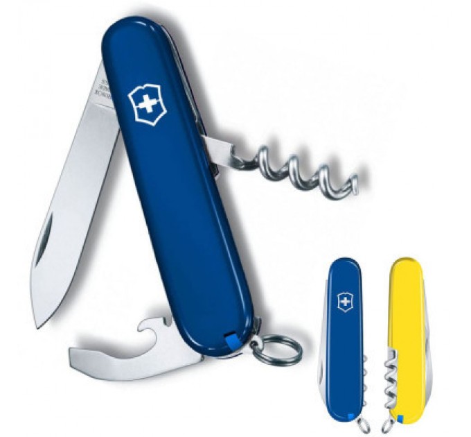 Victorinox Ніж Victorinox Waiter Ukraine 84 мм Синьо-жовтий (0.3303.2.8)