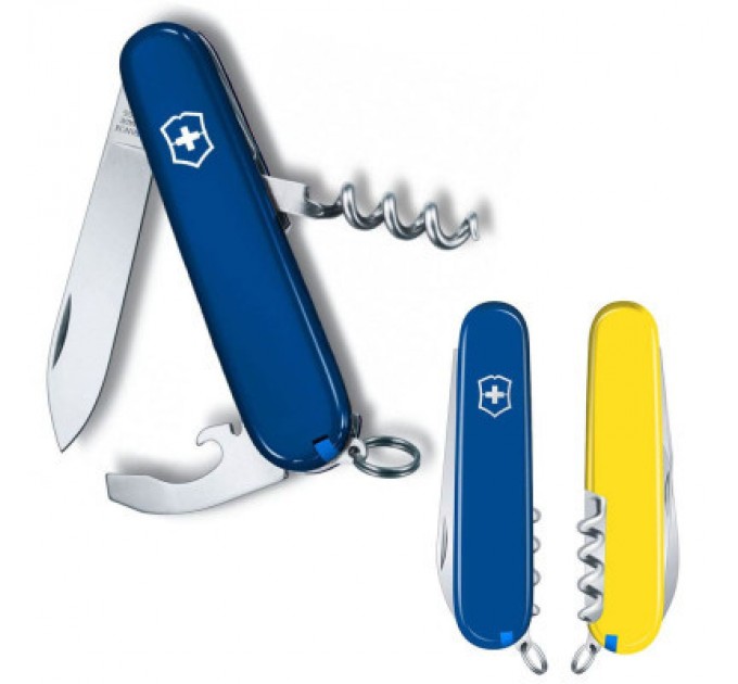 Victorinox Ніж Victorinox Waiter Ukraine 84 мм Синьо-жовтий (0.3303.2.8)