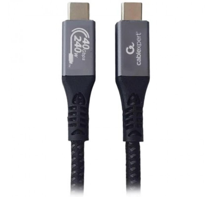 Cablexpert Дата кабель USB-C to USB-C 1.5m USB4 40Gbps/240W(48V5A)/8K60Hz Cablexpert (CCBP-USB4-CMCM240-1.5M)