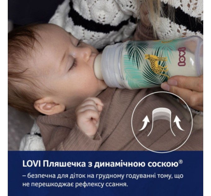 Lovi Пляшечка для годування Lovi Trends 250 мл - Jungle Vibes (21/594)