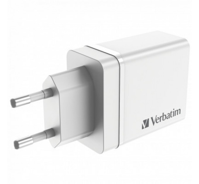 Verbatim Зарядний пристрій Verbatim USB 30W PD3.0 4-ports white (49701)