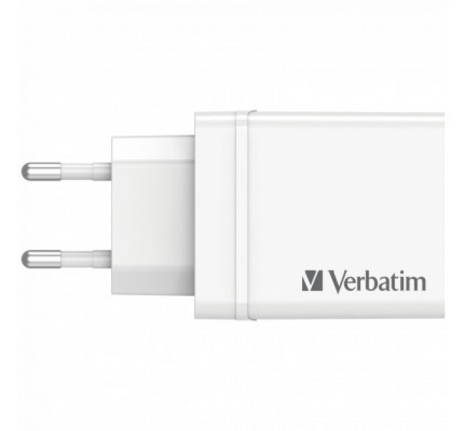 Verbatim Зарядний пристрій Verbatim USB 30W PD3.0 4-ports white (49701)