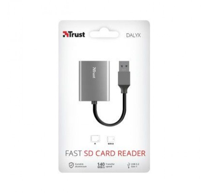 Trust Зчитувач флеш-карт Trust Dalyx Fast USB 3.2 Card reader (24135)