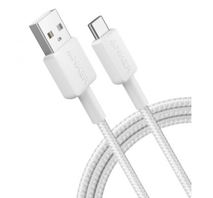 Anker Дата кабель USB 2.0 AM to Type-C 0.9m 322 White Anker (A81H5H21/A81H5G21)
