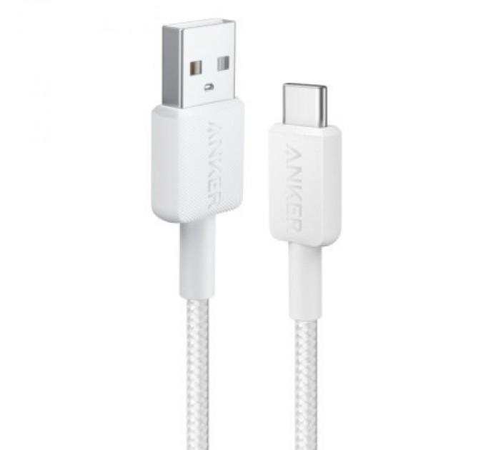 Anker Дата кабель USB 2.0 AM to Type-C 0.9m 322 White Anker (A81H5H21/A81H5G21)