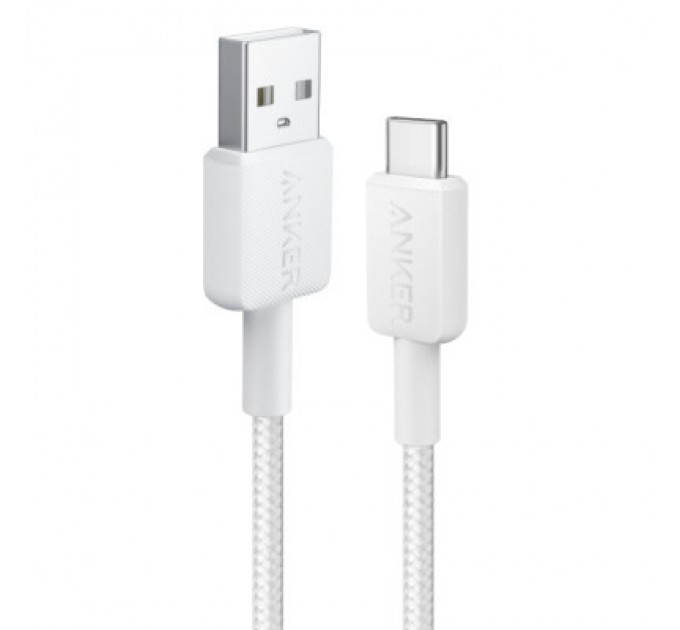 Anker Дата кабель USB 2.0 AM to Type-C 1.8m 322 White Anker (A81H6H21)
