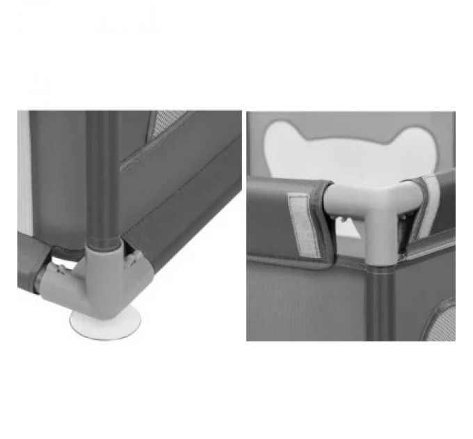 Lionelo Дитячий манеж Lionelo Willow Grey Concrete (LO-WILLOW GREY CONCRETE)