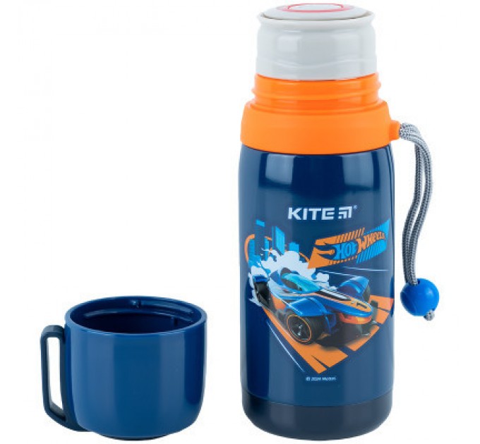 Kite Поїльник-непроливайка Kite Термос 350 мл, Hot Wheels (HW24-301)