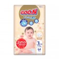 GOO.N Підгузки GOO.N Premium Soft 5-9 кг Розмір 3 M на липучках 64 шт (F1010101-154)