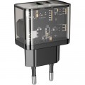 HOCO Зарядний пристрій HOCO N34 Dazzling dual-port Black (6931474799166)