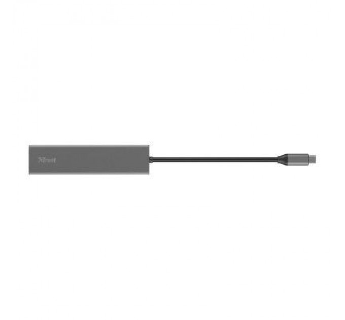 Trust Концентратор Trust HALYX FAST 3USB+CARD READER USB-C ALUMINIUM (24191_TRUST)