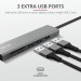 Trust Концентратор Trust HALYX FAST 3USB+CARD READER USB-C ALUMINIUM (24191_TRUST)