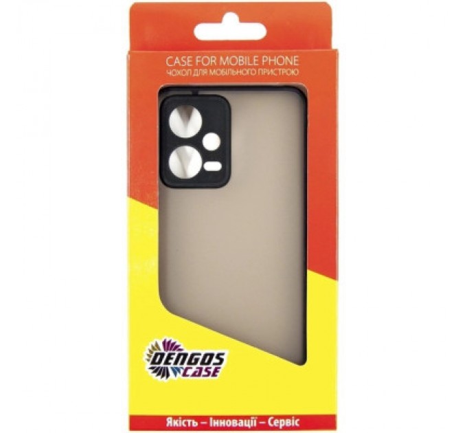 Dengos Чохол до мобільного телефона Dengos Kit for Xiaomi Redmi Note 12 5g case + glass (Black) (DG-KM-28)