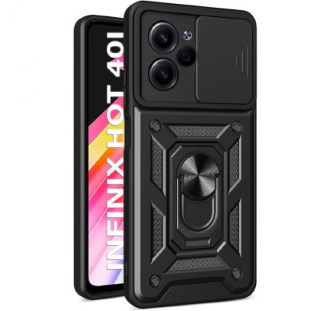 BeCover Чохол до мобільного телефона BeCover Military Infinix Hot 40i (X6528B) Black (710673)