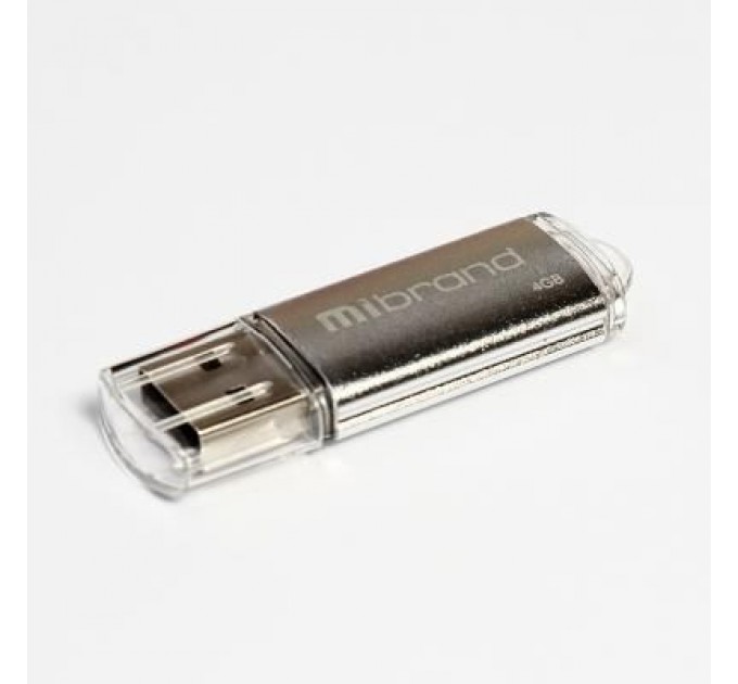 Mibrand USB флеш накопичувач Mibrand 4GB Cougar Silver USB 2.0 (MI2.0/CU4P1S)