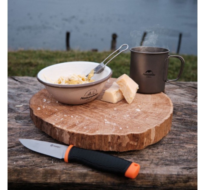 Naturehike Ложка-виделка туристична Naturehike NH19C001-J сіра з мішечком (6927595734759)