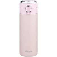 Термос Magio 400 мл з датчиком температури Рожевий (MG-1047P)