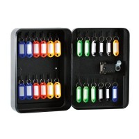 Бокс для ключів Buromax на 24 секції, з брелоками, з кодовим замком, сталевий, чорний (BM.0410)