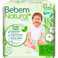 Bebem Підгузки Bebem Natural 5 Junior 11-18 кг 24 шт (8690536806034)