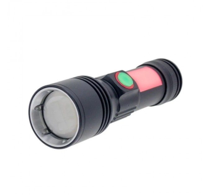 Quantum Ліхтар Quantum Adept 10W LED zoom +COB з USB+ Li-ion18650/2600mAh (QM-FL1031-18650/2600)