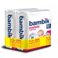 Bambik Підгузки Bambik Medium 4-9 кг Розмір 3 Midi 2 х 36 шт (4823071664027)